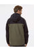 Dri Duck 5335 Mens Torrent Waterproof Full Zip Hooded Jacket Olive Green/Black Model Back