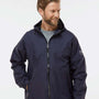 Dri Duck Mens Torrent Wind & Waterproof Full Zip Hooded Jacket - Navy Blue - NEW