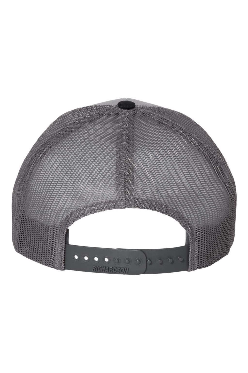 Richardson Hats 112 Mens Snapback Trucker Hat Grey/Charcoal Grey/Navy Blue Flat Back
