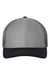 Richardson Hats 112 Mens Snapback Trucker Hat Grey/Charcoal Grey/Navy Blue Flat Front