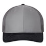Richardson Hats Mens Snapback Trucker Hat - Grey/Charcoal Grey/Navy Blue