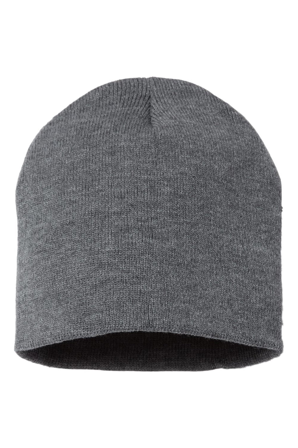 Sportsman Hats SP08 Unisex Beanie Heather Dark Grey Flat Front