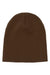 Yupoong Hats 1500KC Unisex Beanie Caramel Brown Flat Front