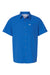 Columbia 157705 Mens Slack Tide Short Sleeve Button Down Camp Shirt Vivid Blue Flat Front