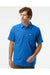Columbia 157705 Mens Slack Tide Short Sleeve Button Down Camp Shirt Vivid Blue Model Front