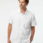 Columbia Mens Slack Tide Moisture Wikcing Short Sleeve Button Down Camp Shirt w/ Pocket - White - NEW