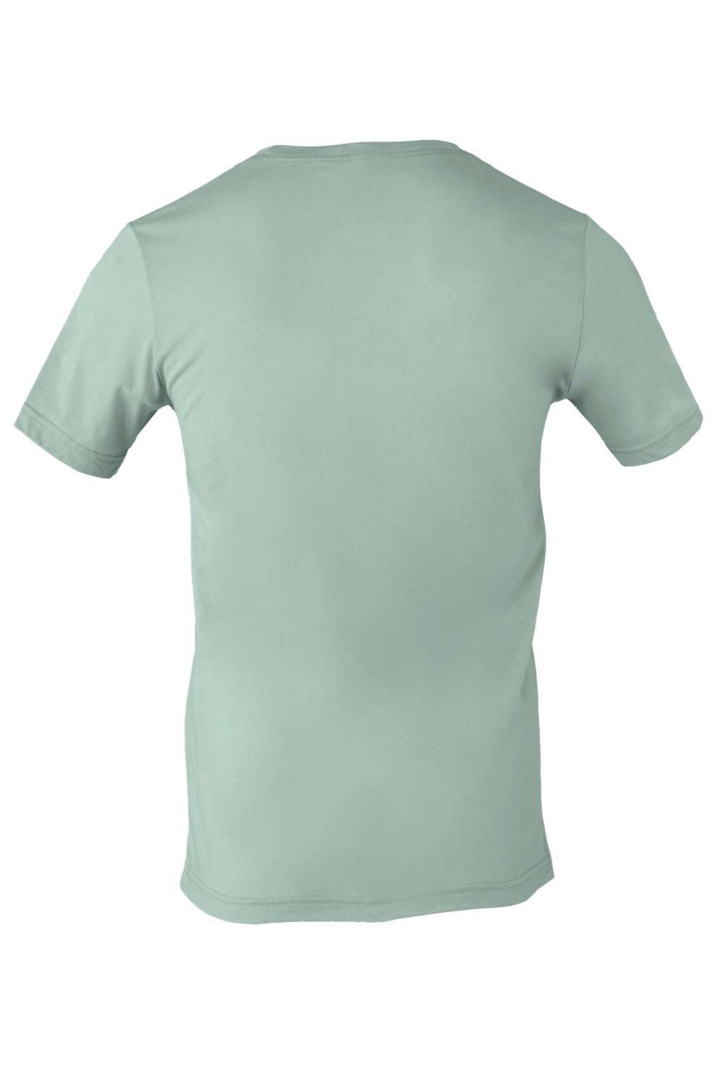 Bella + Canvas BC3001/3001 Mens Jersey Short Sleeve Crewneck T-Shirt Dusty Blue Flat Back