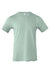 Bella + Canvas BC3001/3001 Mens Jersey Short Sleeve Crewneck T-Shirt Dusty Blue Flat Front