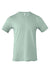 Bella + Canvas BC3001/3001C Mens Jersey Short Sleeve Crewneck T-Shirt Dusty Blue Flat Front