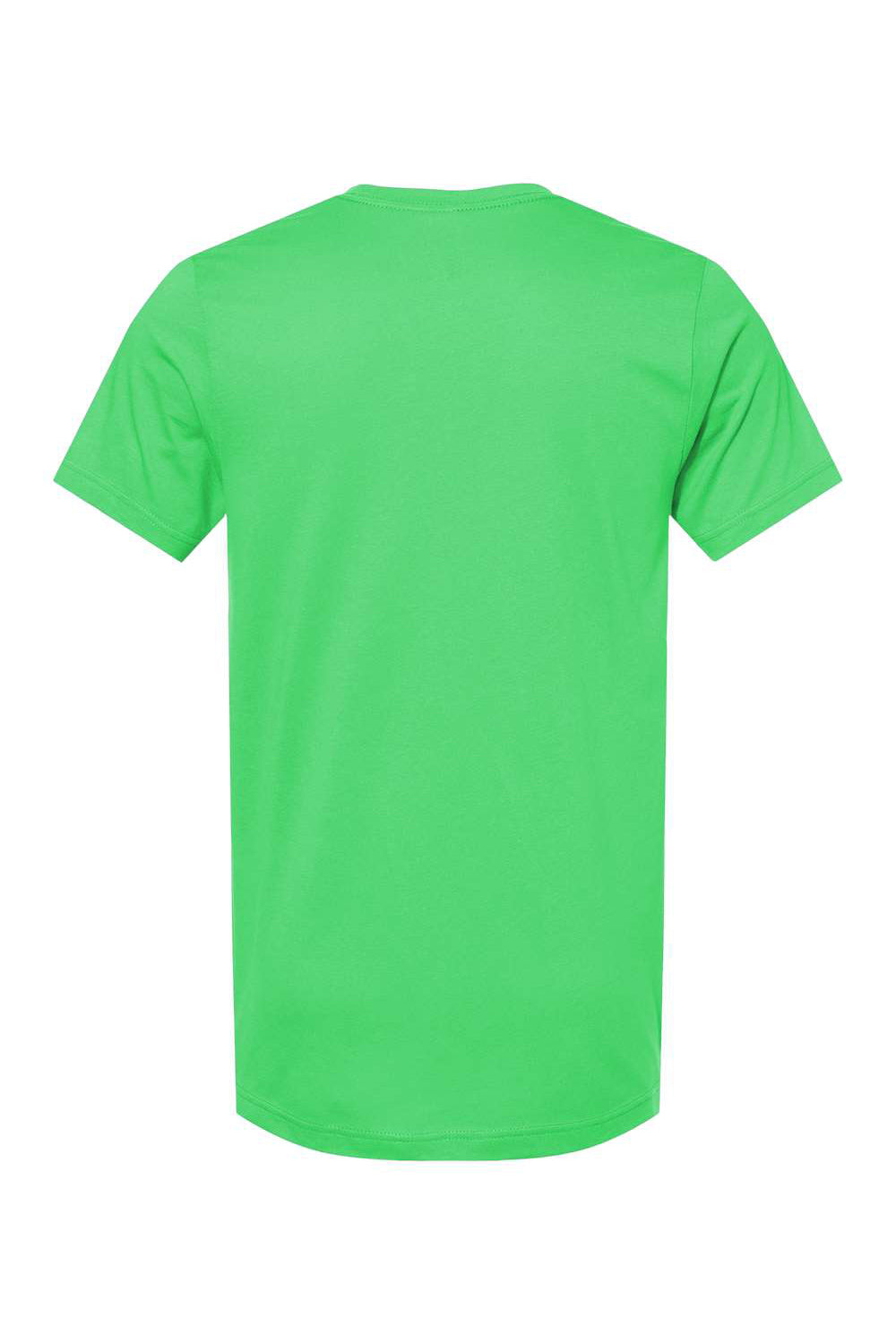 Bella + Canvas BC3001/3001C Mens Jersey Short Sleeve Crewneck T-Shirt Synthetic Green Flat Back