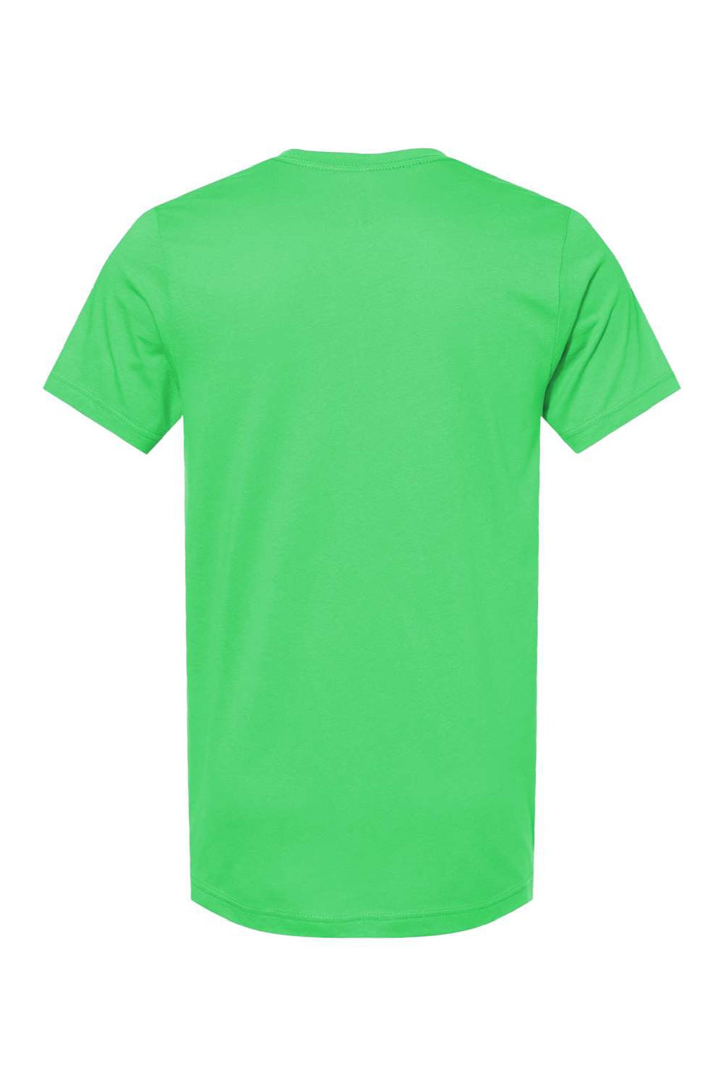 Bella + Canvas BC3001/3001 Mens Jersey Short Sleeve Crewneck T-Shirt Synthetic Green Flat Back