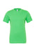 Bella + Canvas BC3001/3001C Mens Jersey Short Sleeve Crewneck T-Shirt Synthetic Green Flat Front