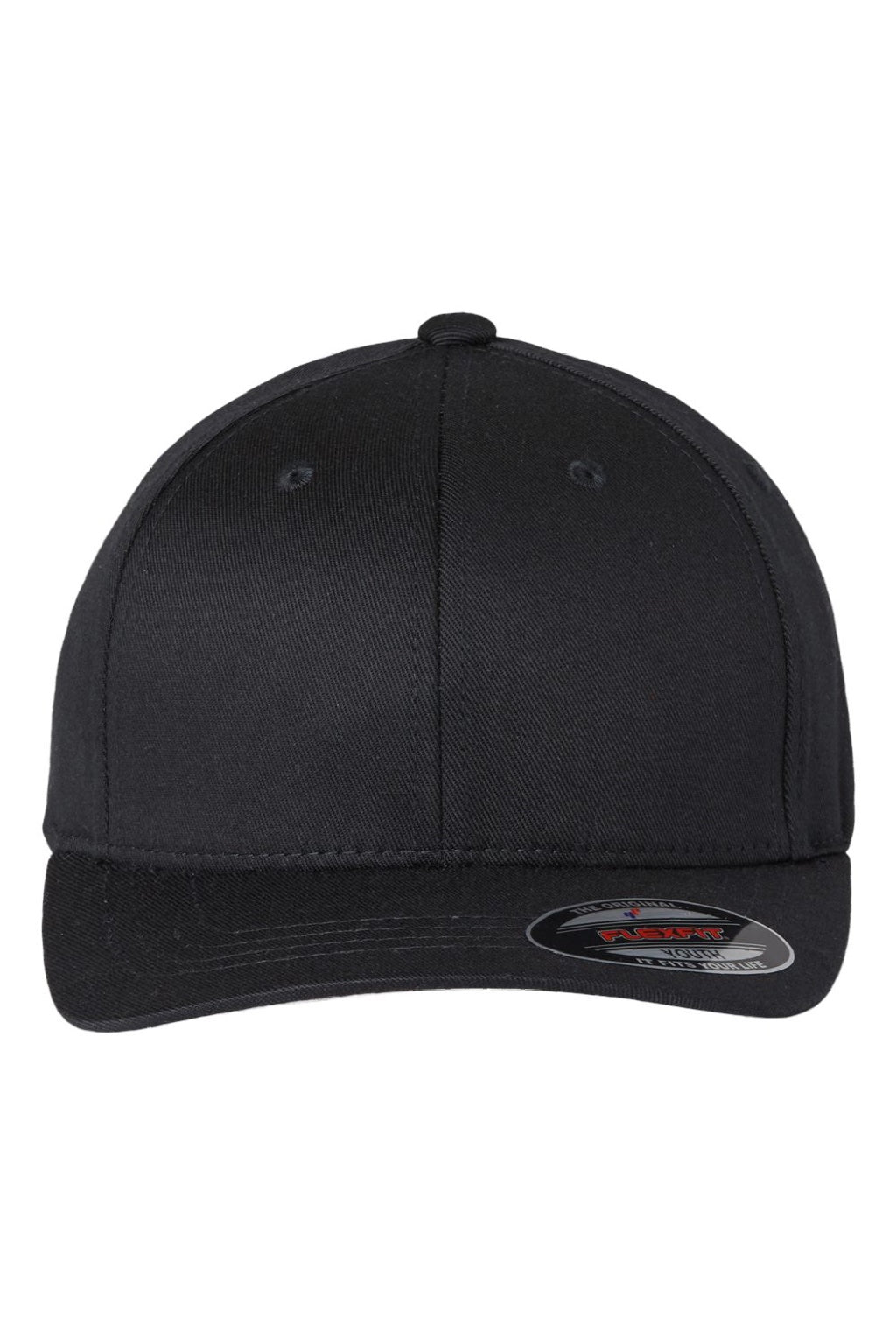 Flexfit Hats 6277Y Youth Stretch Fit Hat Black Flat Front