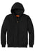 CornerStone J763H/TLJ763H Mens Duck Cloth Full Zip Hooded Jacket Black Flat Front