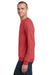 Jerzees 91M/91MR Mens Vintage Snow French Terry Crewneck Sweatshirt Heather Red Model Side