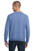 Jerzees 91M/91MR Mens Vintage Snow French Terry Crewneck Sweatshirt Heather Royal Blue Model Back