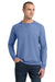 Jerzees 91M/91MR Mens Vintage Snow French Terry Crewneck Sweatshirt Heather Royal Blue Model Front