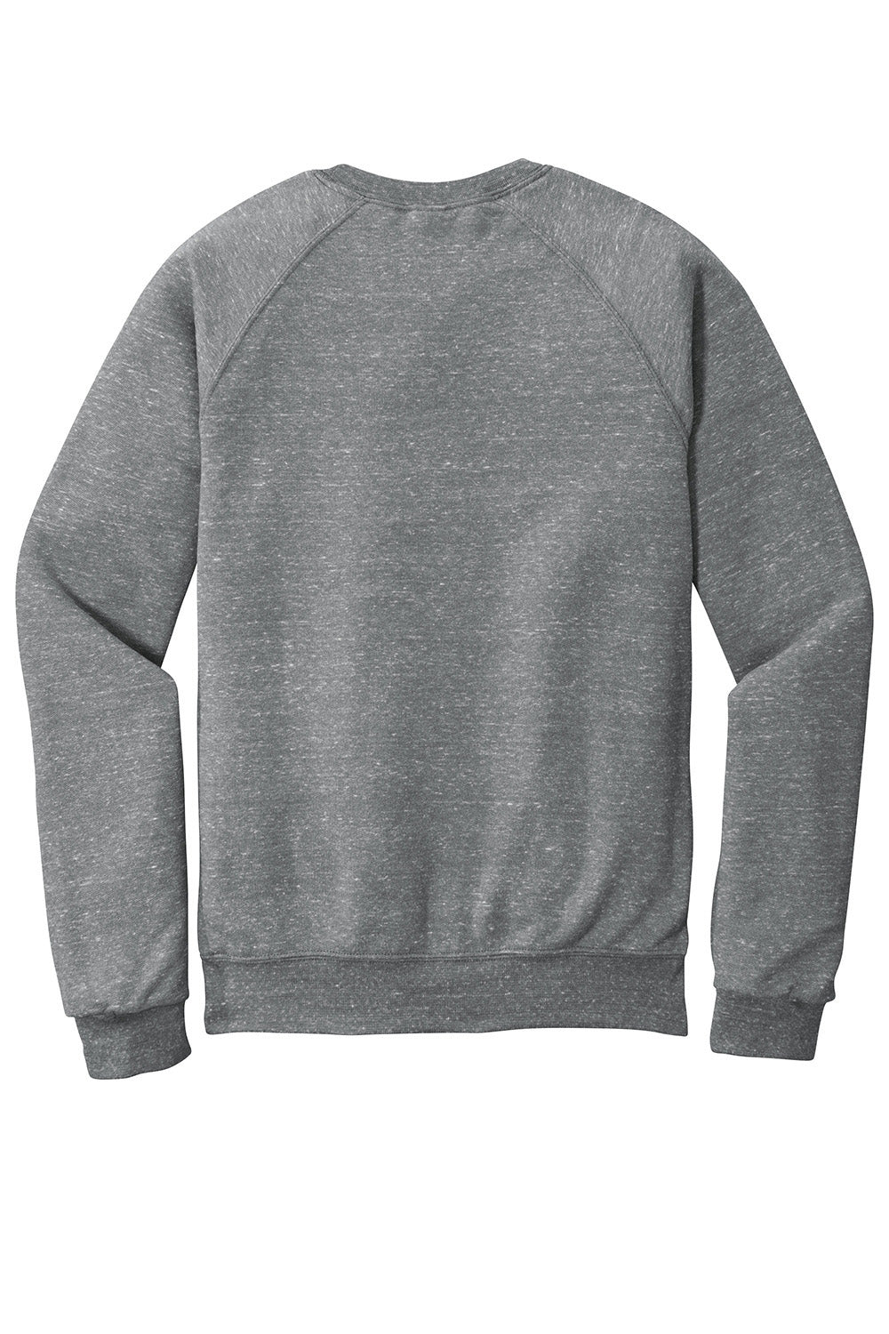 Jerzees 91M/91MR Mens Vintage Snow French Terry Crewneck Sweatshirt Heather Charcoal Grey Flat Back