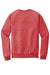 Jerzees 91M/91MR Mens Vintage Snow French Terry Crewneck Sweatshirt Heather Red Flat Back