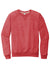 Jerzees 91M/91MR Mens Vintage Snow French Terry Crewneck Sweatshirt Heather Red Flat Front