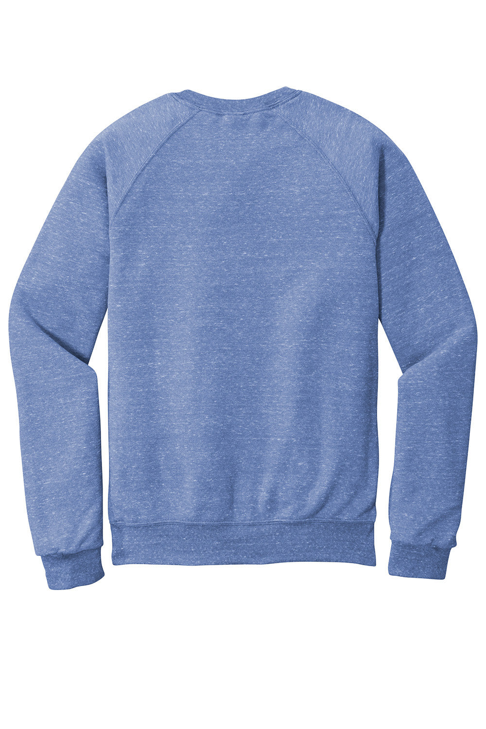 Jerzees 91M/91MR Mens Vintage Snow French Terry Crewneck Sweatshirt Heather Royal Blue Flat Back