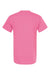 M&O 4800 Mens Gold Soft Touch Short Sleeve Crewneck T-Shirt Azalea Pink Flat Back