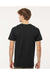 M&O 4800 Mens Gold Soft Touch Short Sleeve Crewneck T-Shirt Black Model Back