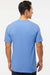 M&O 4800 Mens Gold Soft Touch Short Sleeve Crewneck T-Shirt Carolina Blue Model Back