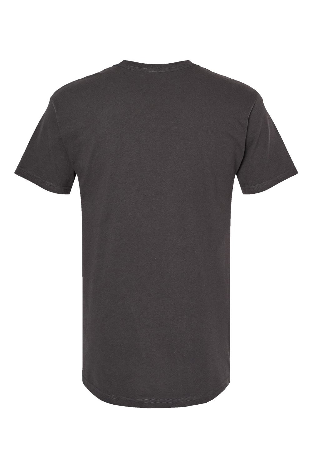 M&O 4800 Mens Gold Soft Touch Short Sleeve Crewneck T-Shirt Charcoal Grey Flat Back