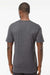 M&O 4800 Mens Gold Soft Touch Short Sleeve Crewneck T-Shirt Heather Dark Grey Model Back