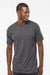 M&O 4800 Mens Gold Soft Touch Short Sleeve Crewneck T-Shirt Heather Dark Grey Model Front