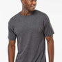 M&O Mens Gold Soft Touch Short Sleeve Crewneck T-Shirt - Heather Dark Grey