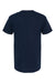 M&O 4800 Mens Gold Soft Touch Short Sleeve Crewneck T-Shirt Deep Navy Blue Flat Back