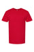 M&O 4800 Mens Gold Soft Touch Short Sleeve Crewneck T-Shirt Deep Red Flat Front