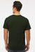 M&O 4800 Mens Gold Soft Touch Short Sleeve Crewneck T-Shirt Forest Green Model Back
