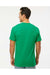 M&O 4800 Mens Gold Soft Touch Short Sleeve Crewneck T-Shirt Irish Green Model Back