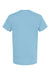 M&O 4800 Mens Gold Soft Touch Short Sleeve Crewneck T-Shirt Light Blue Flat Back