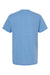 M&O 4800 Mens Gold Soft Touch Short Sleeve Crewneck T-Shirt Heather Light Blue Flat Back