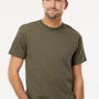 M&O Mens Gold Soft Touch Short Sleeve Crewneck T-Shirt - Military Green