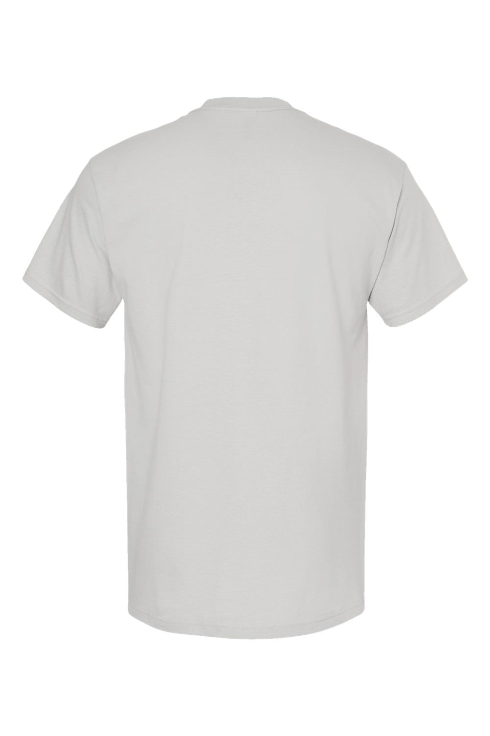 M&O 4800 Mens Gold Soft Touch Short Sleeve Crewneck T-Shirt Platinum Grey Flat Back