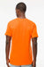 M&O 4800 Mens Gold Soft Touch Short Sleeve Crewneck T-Shirt Safety Orange Model Back