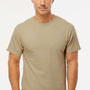 M&O Mens Gold Soft Touch Short Sleeve Crewneck T-Shirt - Sand
