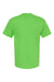 M&O 4800 Mens Gold Soft Touch Short Sleeve Crewneck T-Shirt Vivid Lime Green Flat Back