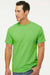 M&O 4800 Mens Gold Soft Touch Short Sleeve Crewneck T-Shirt Vivid Lime Green Model Front