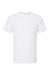 M&O 4800 Mens Gold Soft Touch Short Sleeve Crewneck T-Shirt White Flat Front
