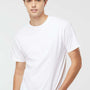 M&O Mens Gold Soft Touch Short Sleeve Crewneck T-Shirt - White