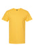 M&O 4800 Mens Gold Soft Touch Short Sleeve Crewneck T-Shirt Yellow Flat Front