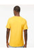 M&O 4800 Mens Gold Soft Touch Short Sleeve Crewneck T-Shirt Yellow Model Back