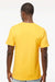 M&O 4800 Mens Gold Soft Touch Short Sleeve Crewneck T-Shirt Yellow Model Back
