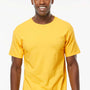 M&O Mens Gold Soft Touch Short Sleeve Crewneck T-Shirt - Yellow
